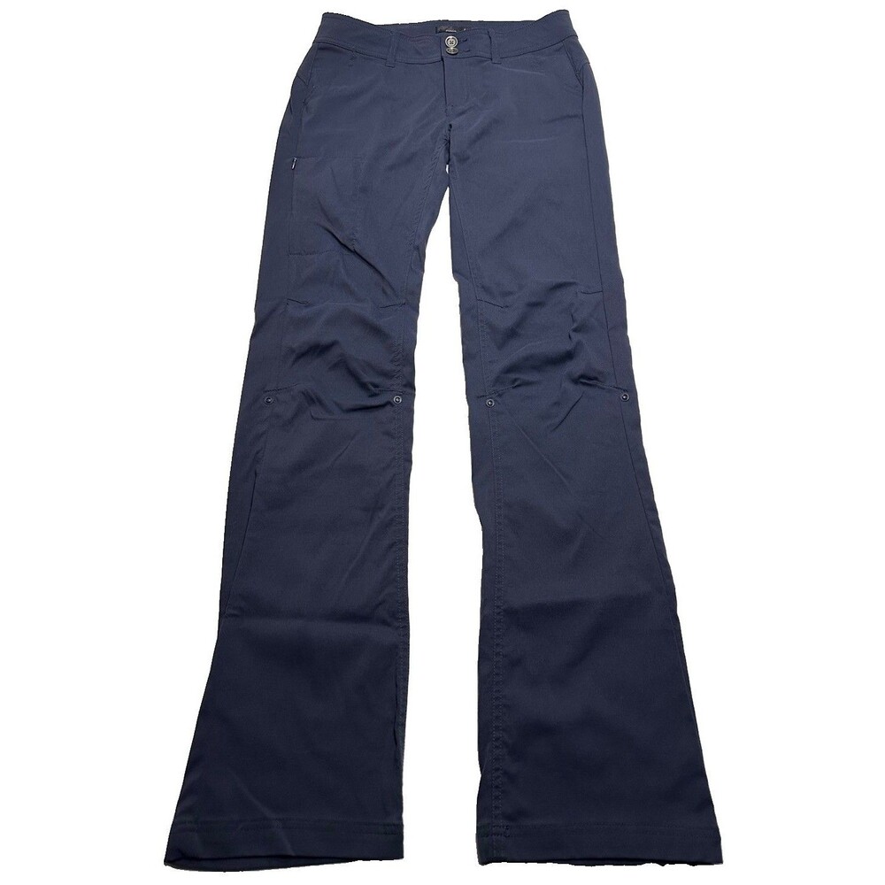 Women's Prana Halle Pant Tall Inseam Size 4 x 34 Navy Blue W4HATL113